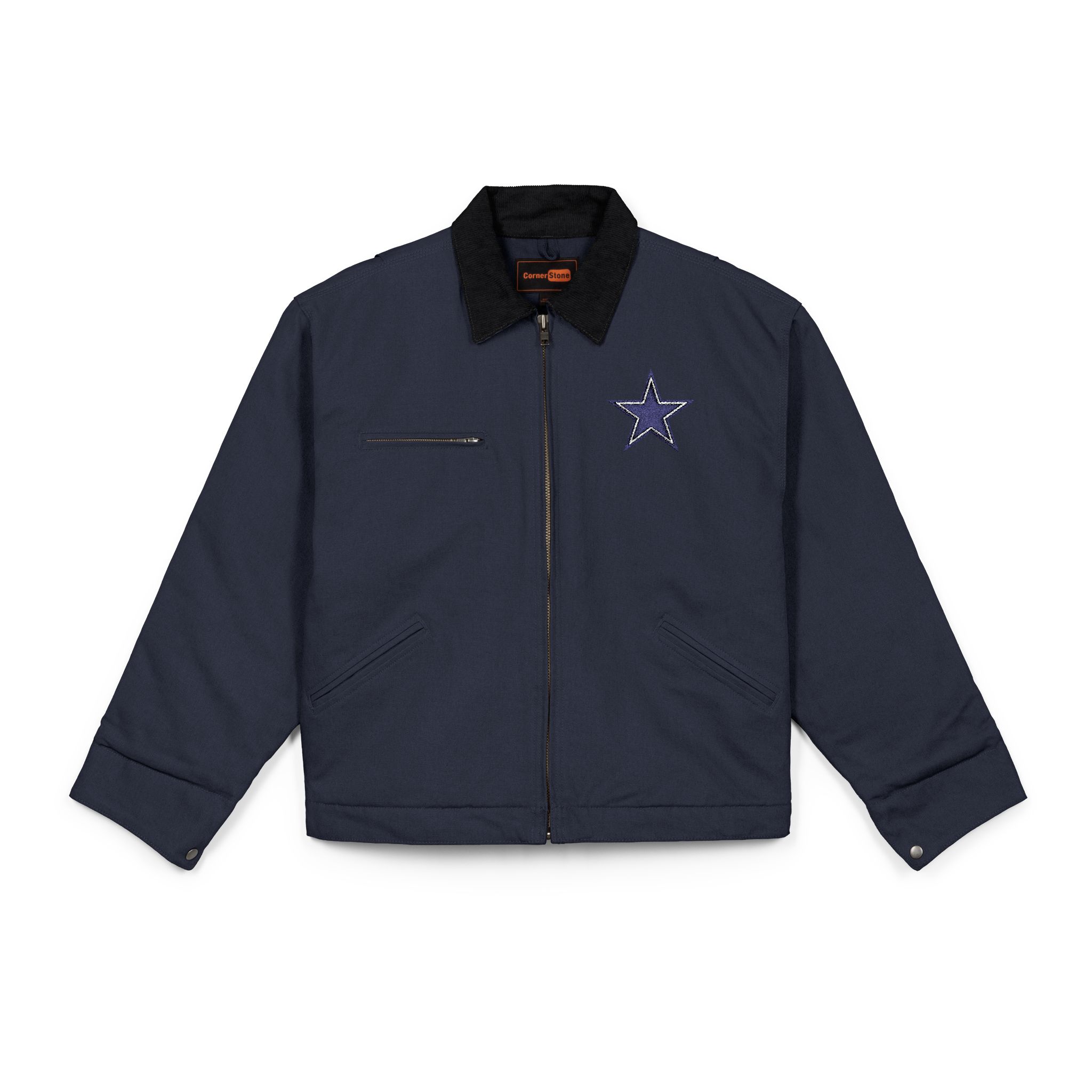Dallas Cowboys CornerStone® Unisex Duck Cloth Work Jacket - Image 3