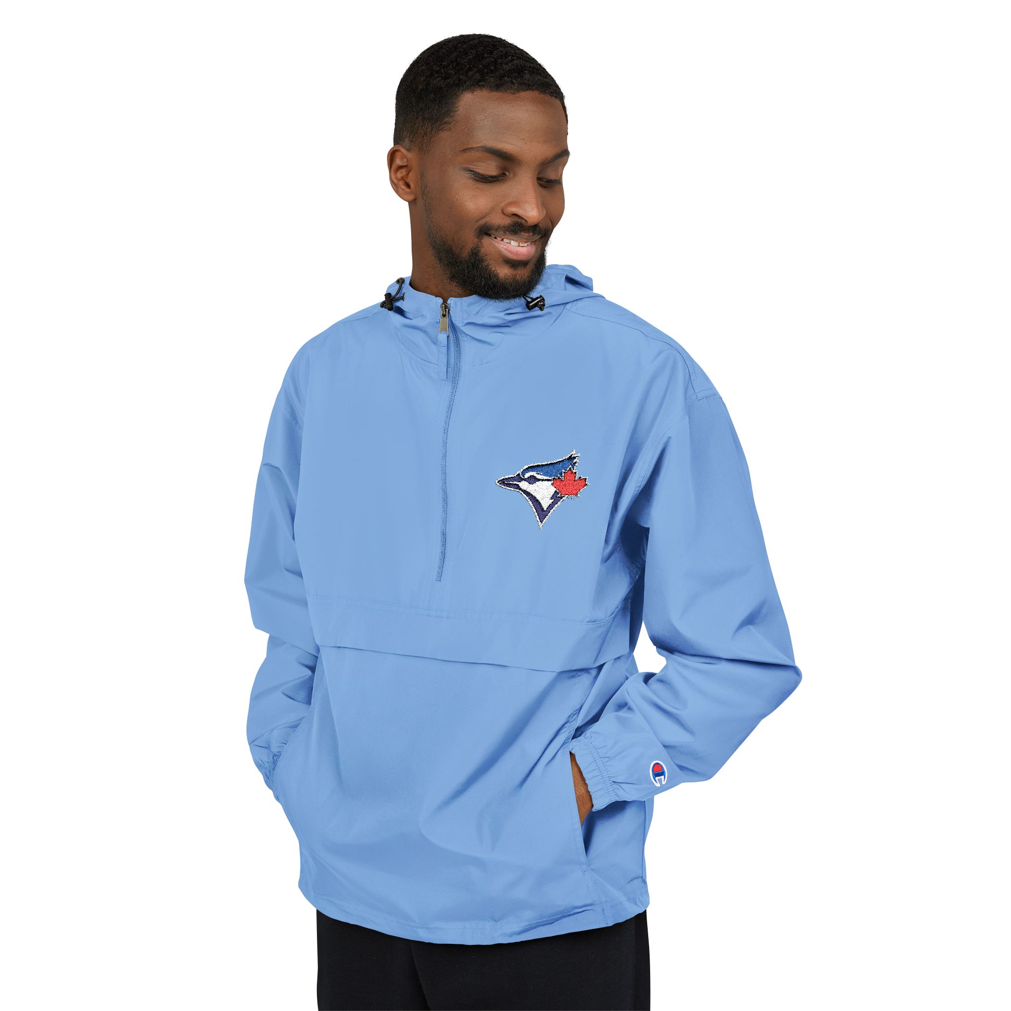 Toronto Blue Jays Champion Unisex Packable Anorak Jacket - Image 7