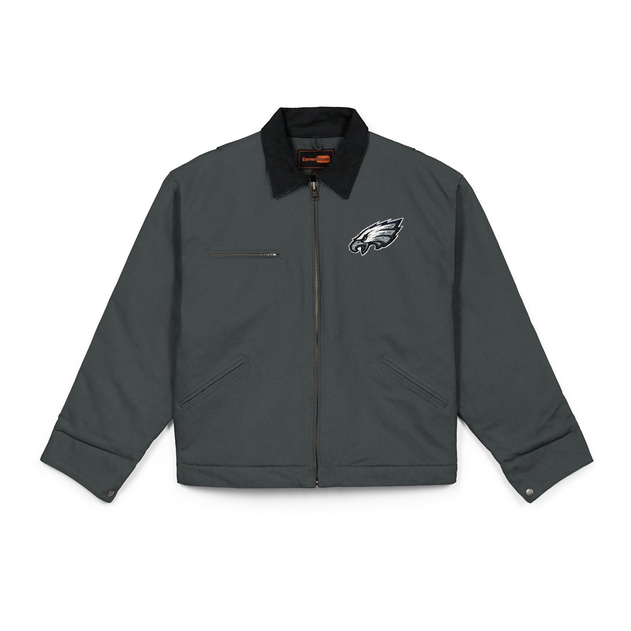Philadelphia Eagles CornerStone® Unisex Duck Cloth Work Jacket - Image 5