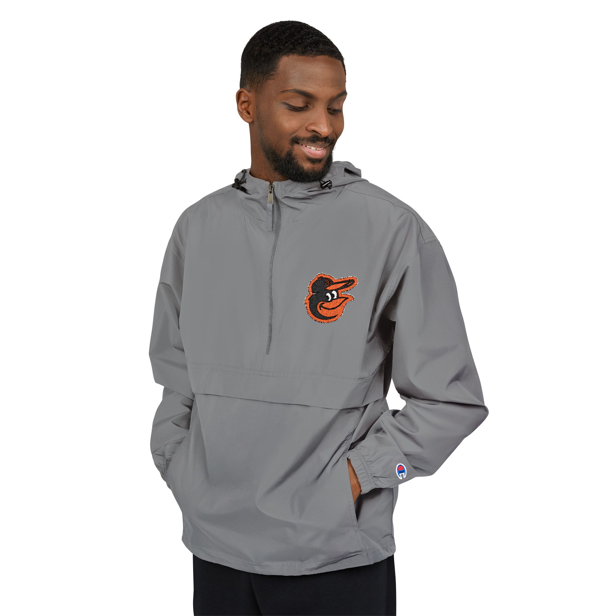 Baltimore Orioles Champion Unisex Packable Anorak Jacket - Image 3