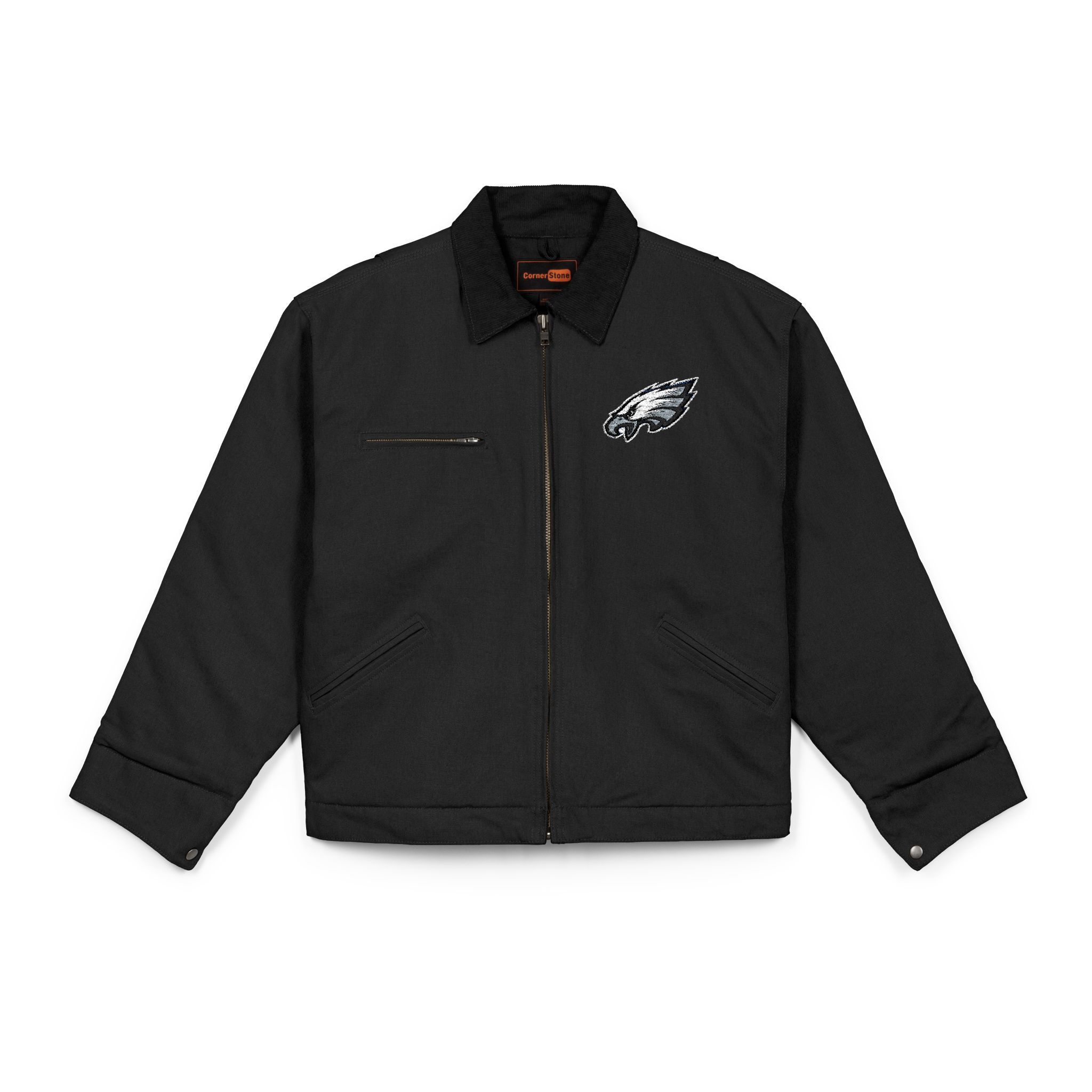 Philadelphia Eagles CornerStone® Unisex Duck Cloth Work Jacket - Image 9