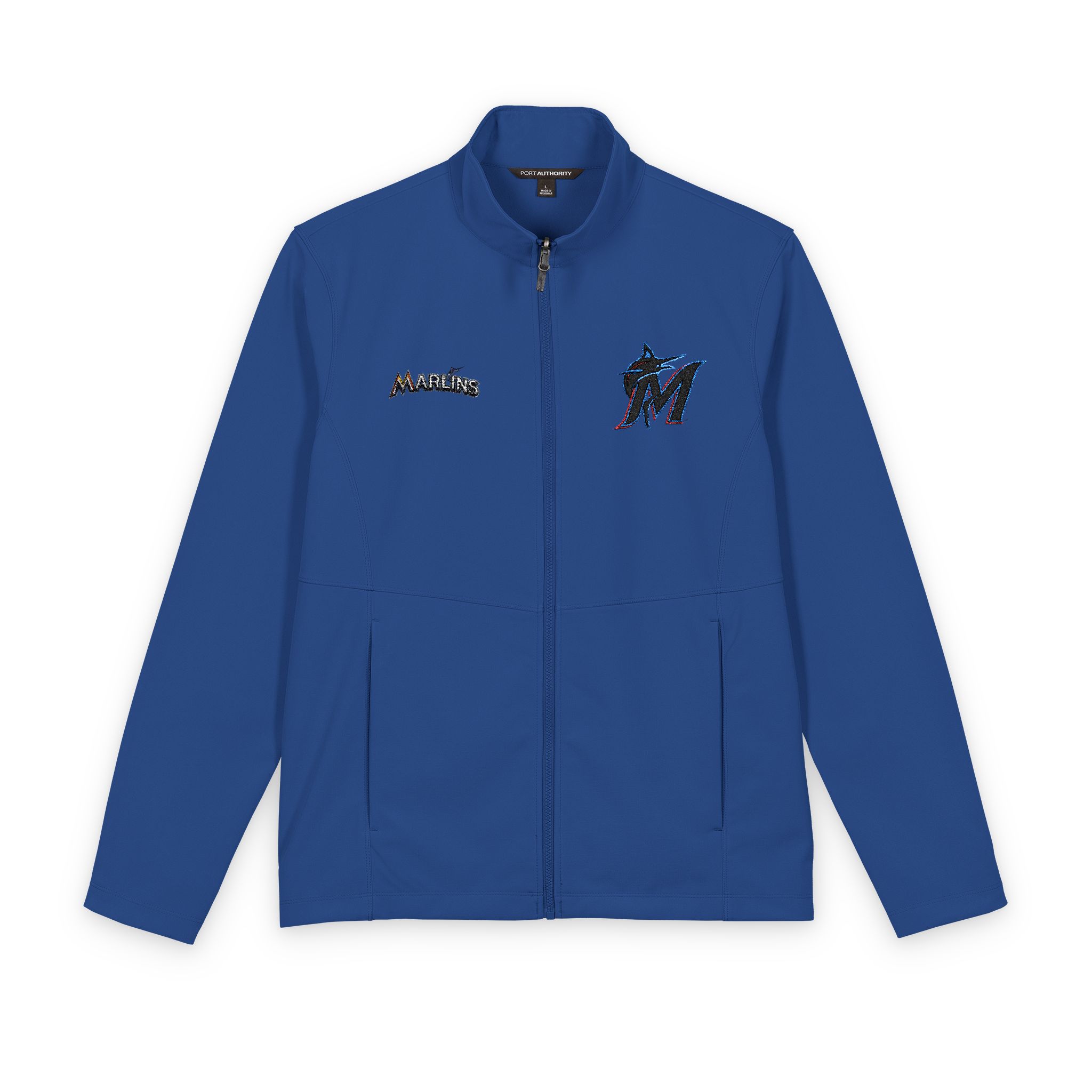 Miami Marlins Port Authority® Men's Collective Soft Shell Jacket - Image 9