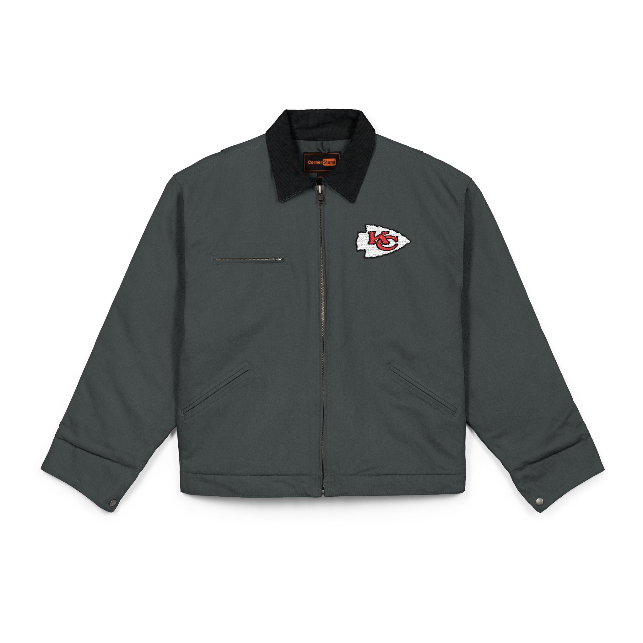 Kansas City Chiefs CornerStone® Unisex Duck Cloth Work Jacket - Image 5