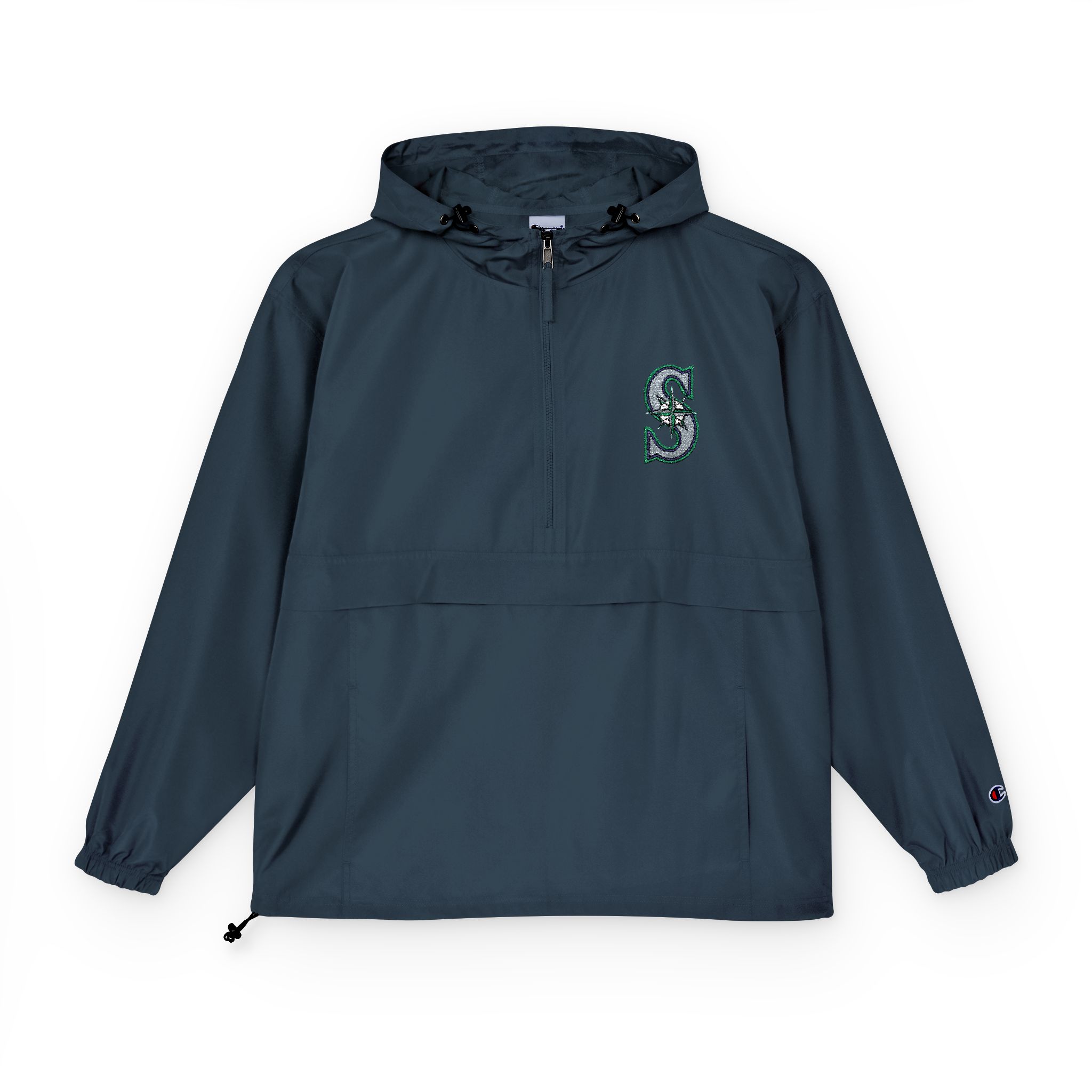 Seattle Mariners Champion Unisex Packable Anorak Jacket - Image 10