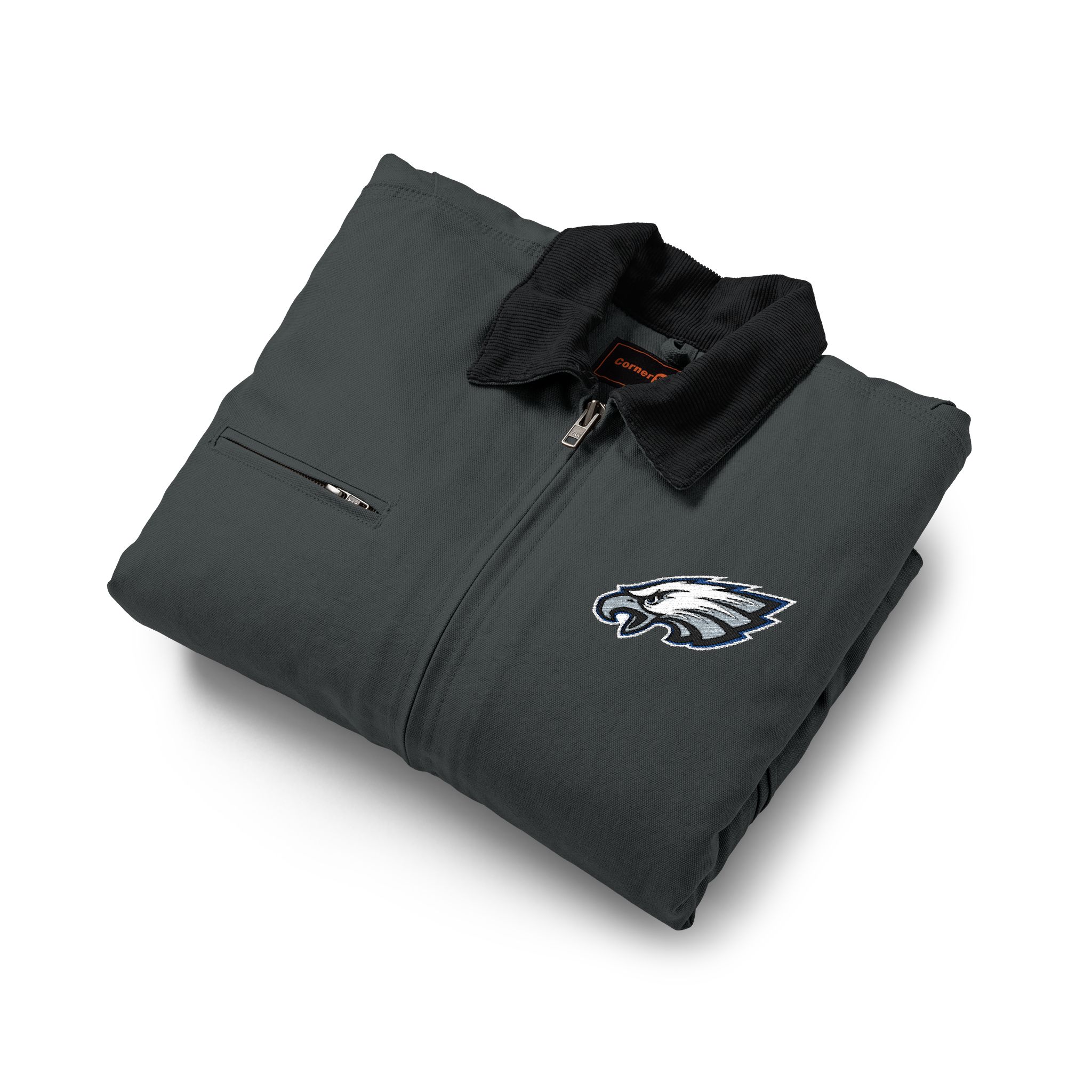 Philadelphia Eagles CornerStone® Unisex Duck Cloth Work Jacket - Image 7