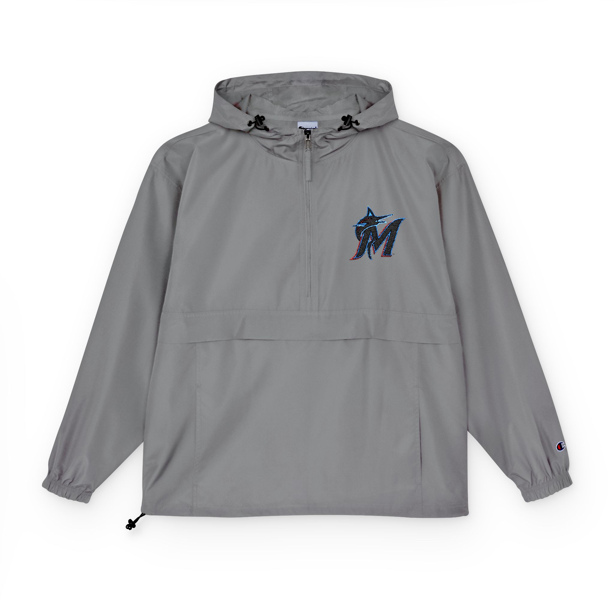 Miami Marlins Champion Unisex Packable Anorak Jacket