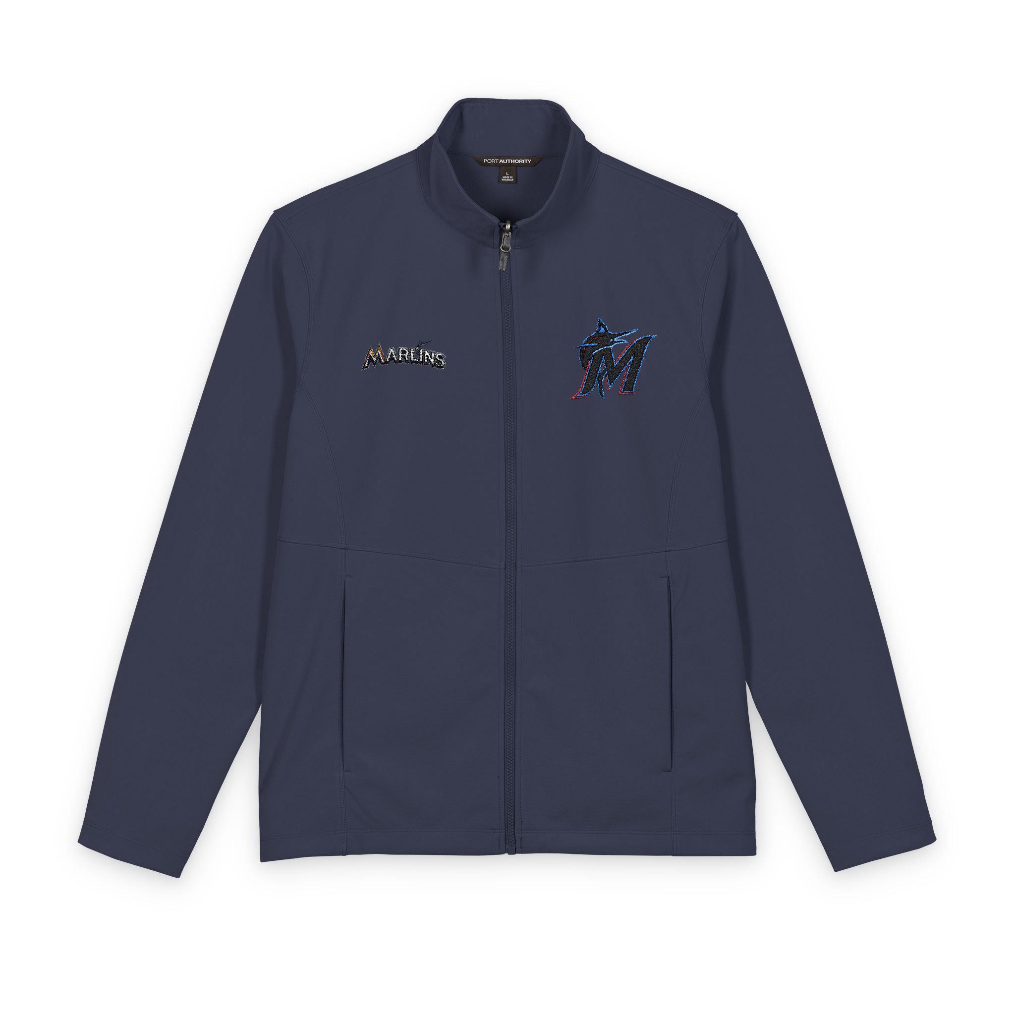 Miami Marlins Port Authority® Men's Collective Soft Shell Jacket - Image 5