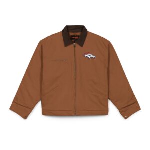 Denver Broncos CornerStone® Unisex Duck Cloth Work Jacket