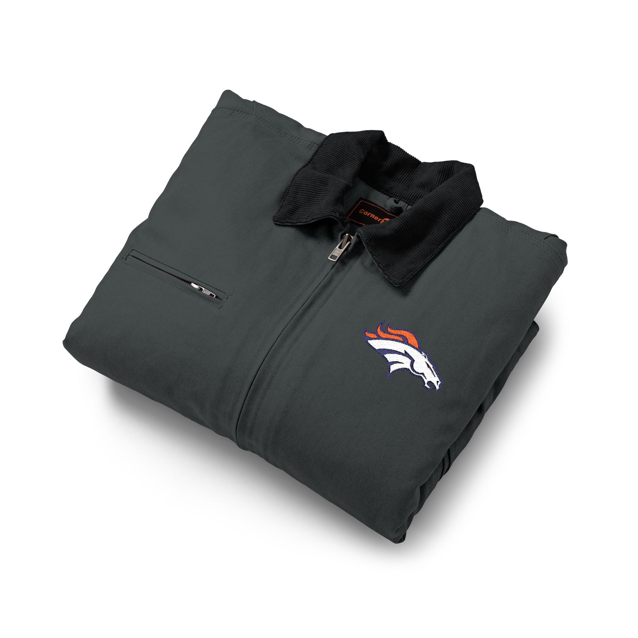 Denver Broncos CornerStone® Unisex Duck Cloth Work Jacket - Image 11