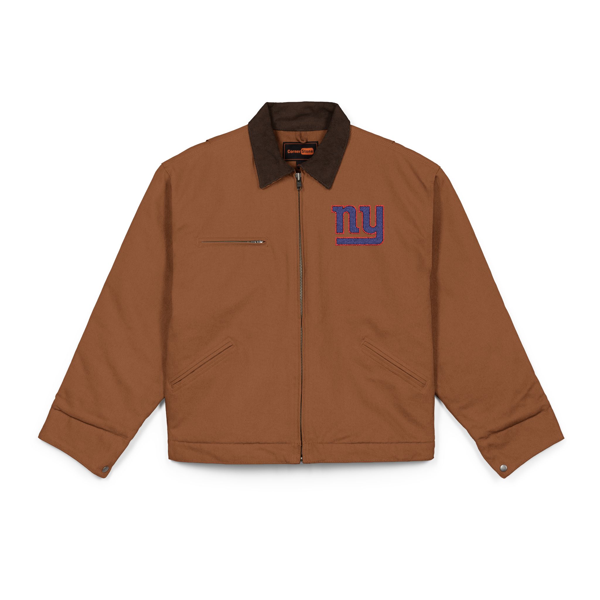 New York Giants CornerStone® Unisex Duck Cloth Work Jacket - Image 2