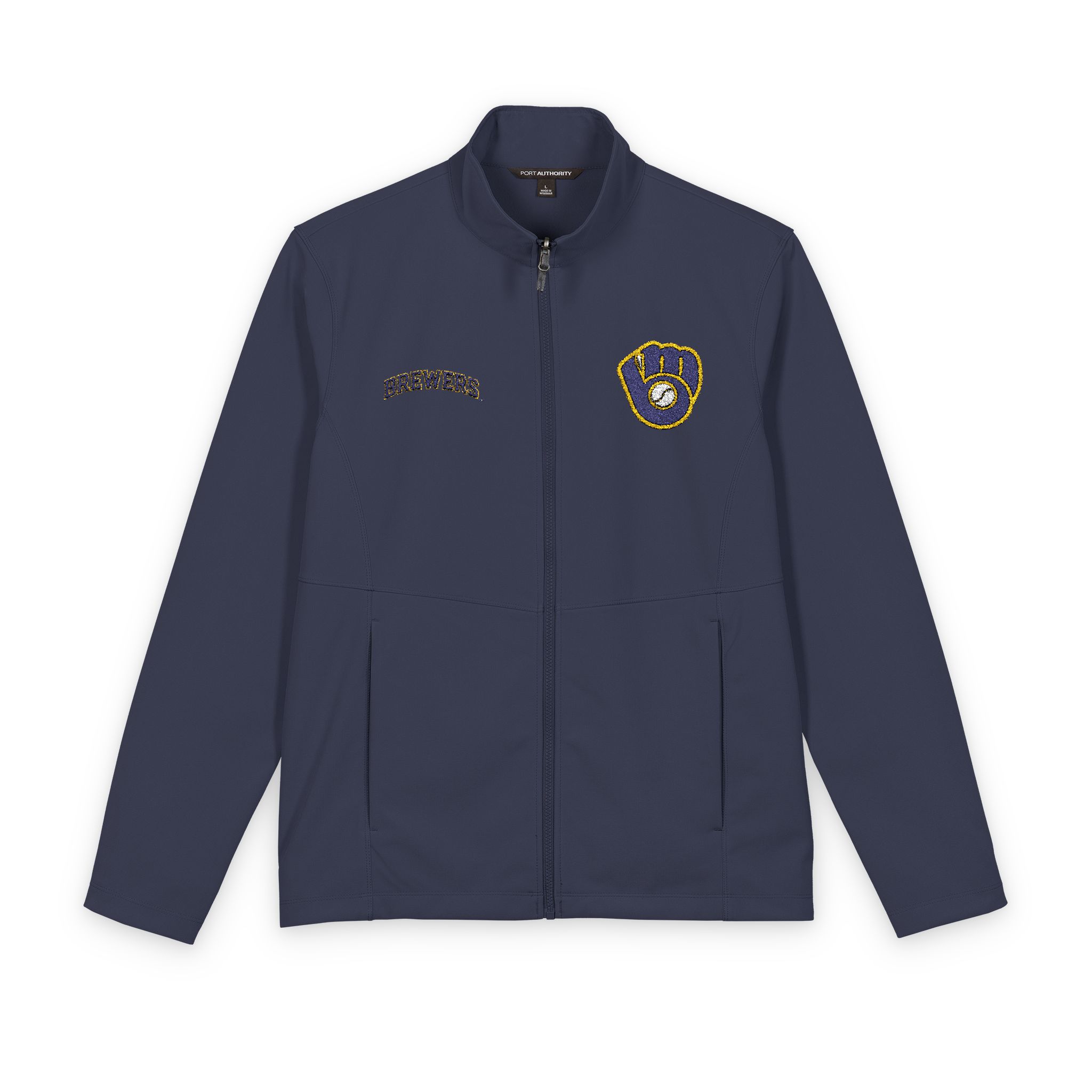 Milwaukee Brewers Port Authority® Men's Collective Soft Shell Jacket - Image 6