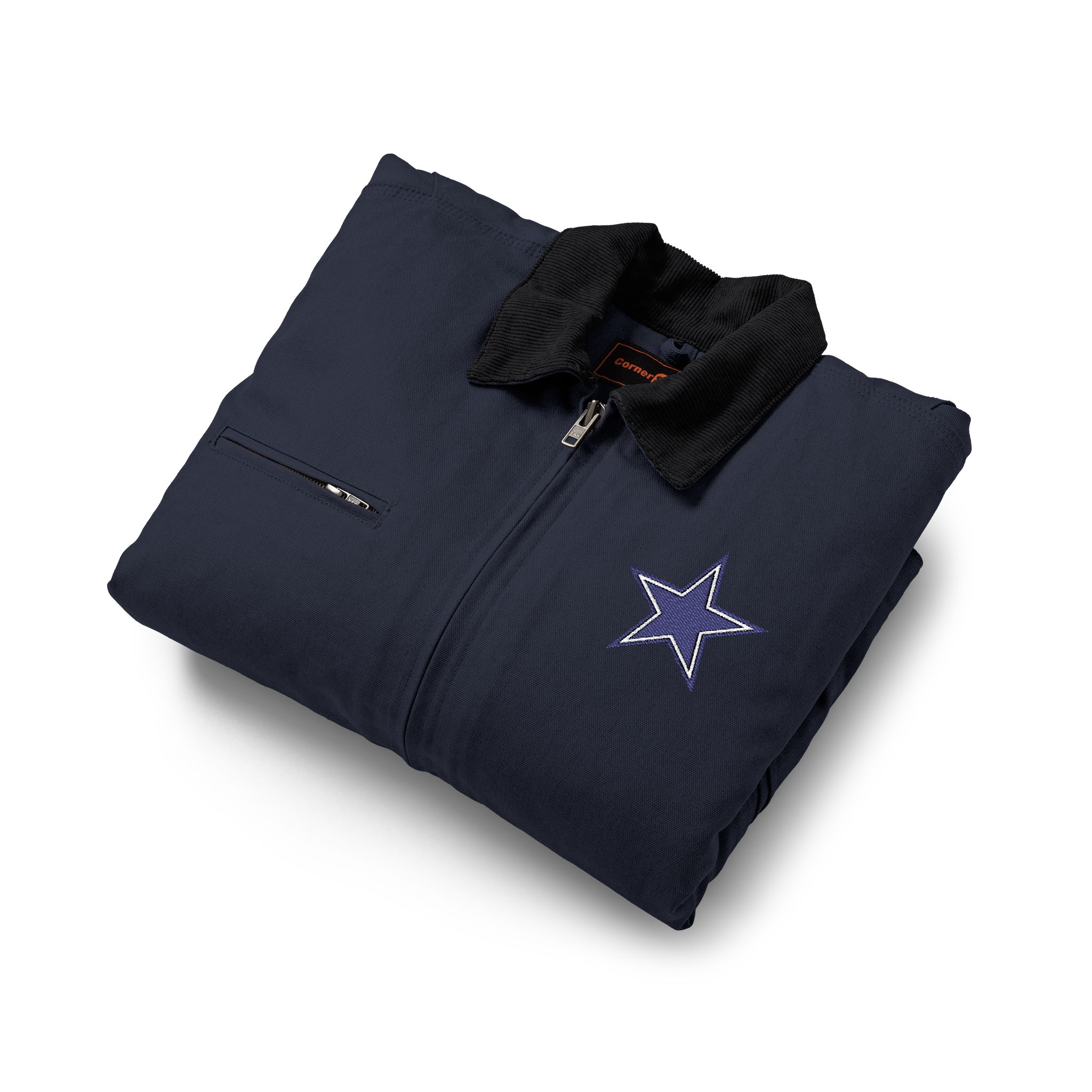 Dallas Cowboys CornerStone® Unisex Duck Cloth Work Jacket - Image 5