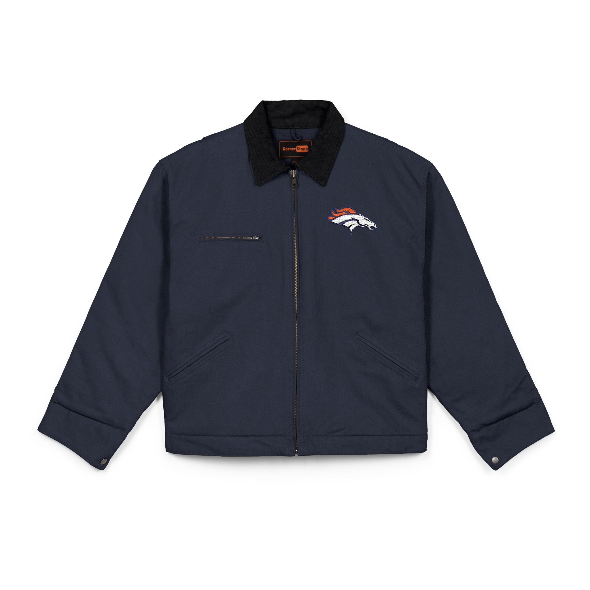 Denver Broncos CornerStone® Unisex Duck Cloth Work Jacket - Image 5