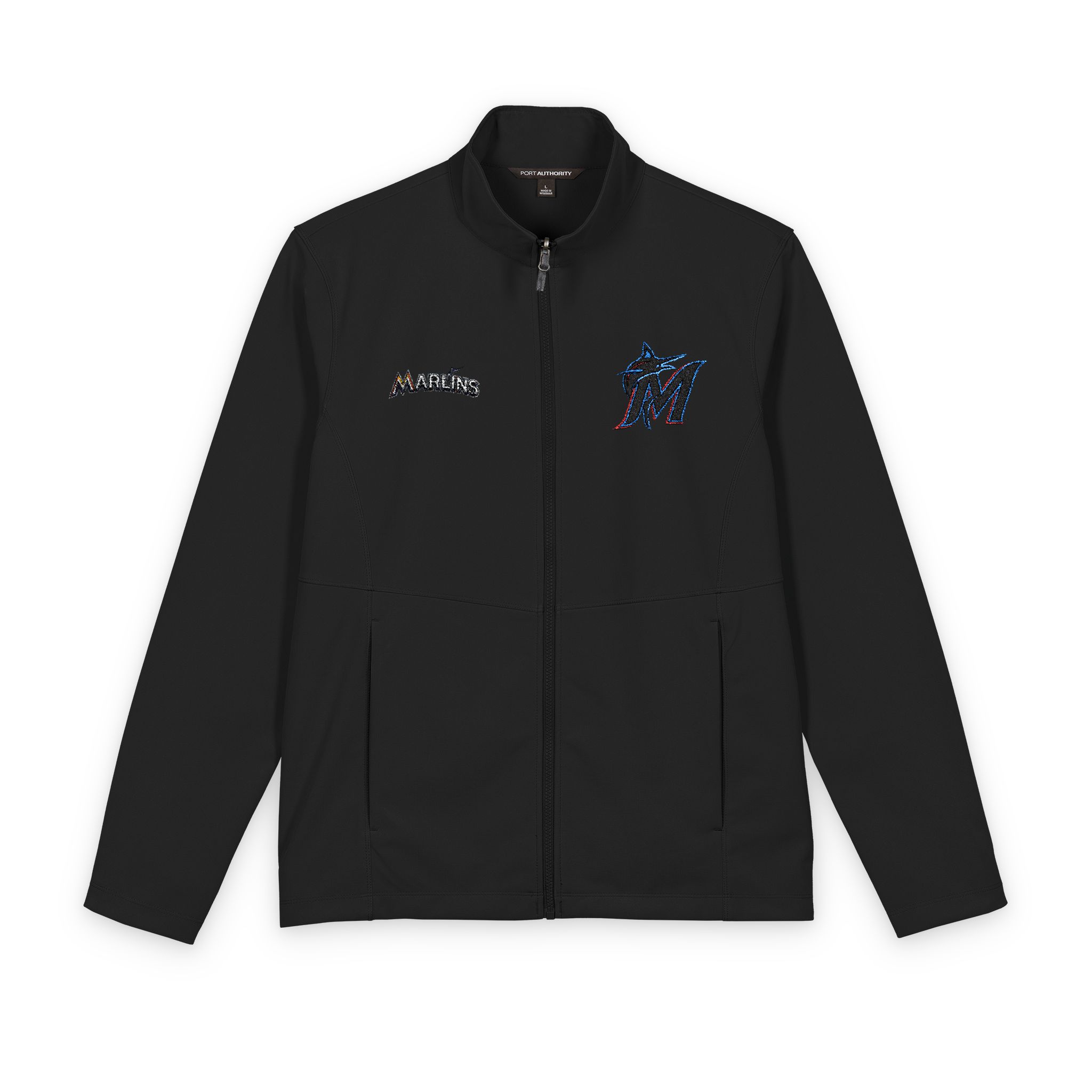 Miami Marlins Port Authority® Men's Collective Soft Shell Jacket - Image 7