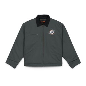 Miami Dolphins CornerStone® Unisex Duck Cloth Work Jacket