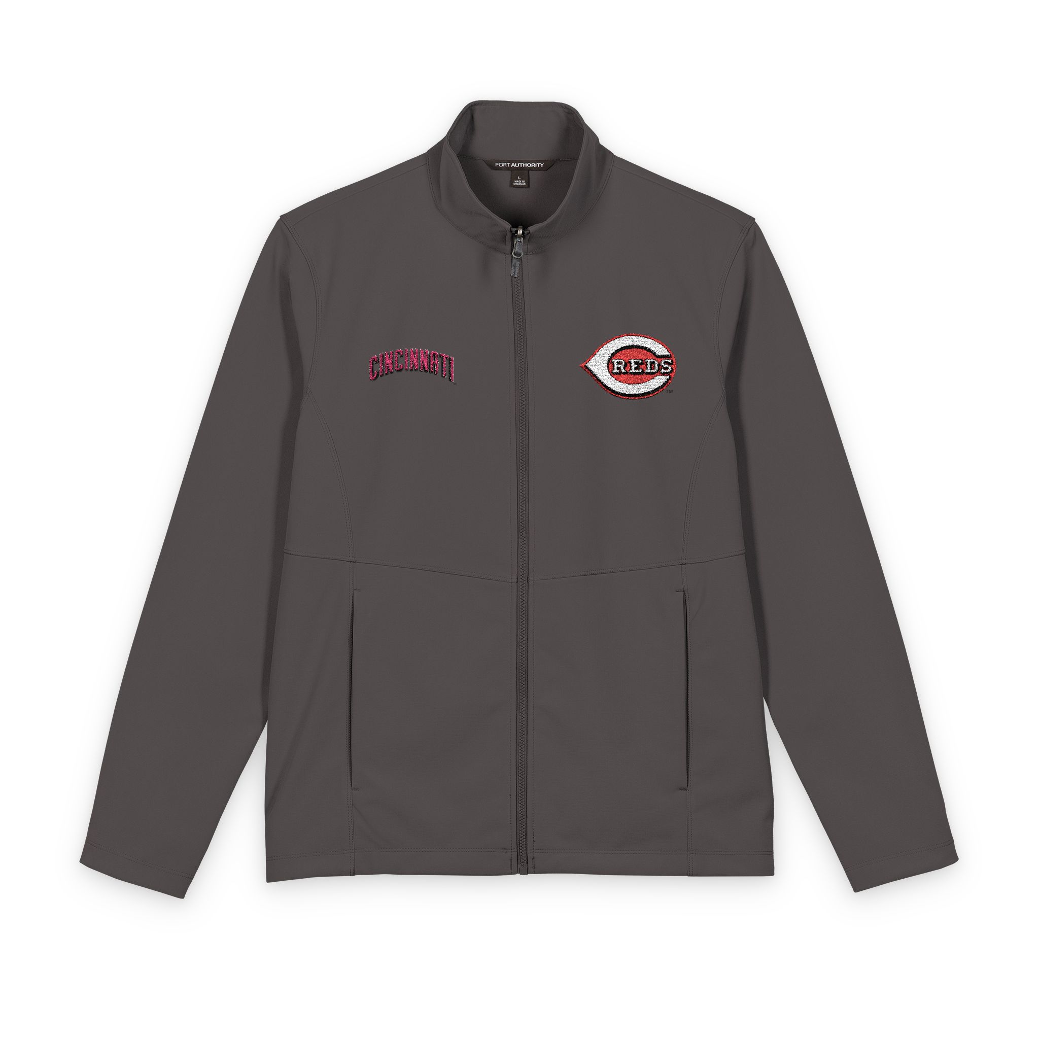 Cincinnati Reds Port Authority® Men's Collective Soft Shell Jacket - Image 3