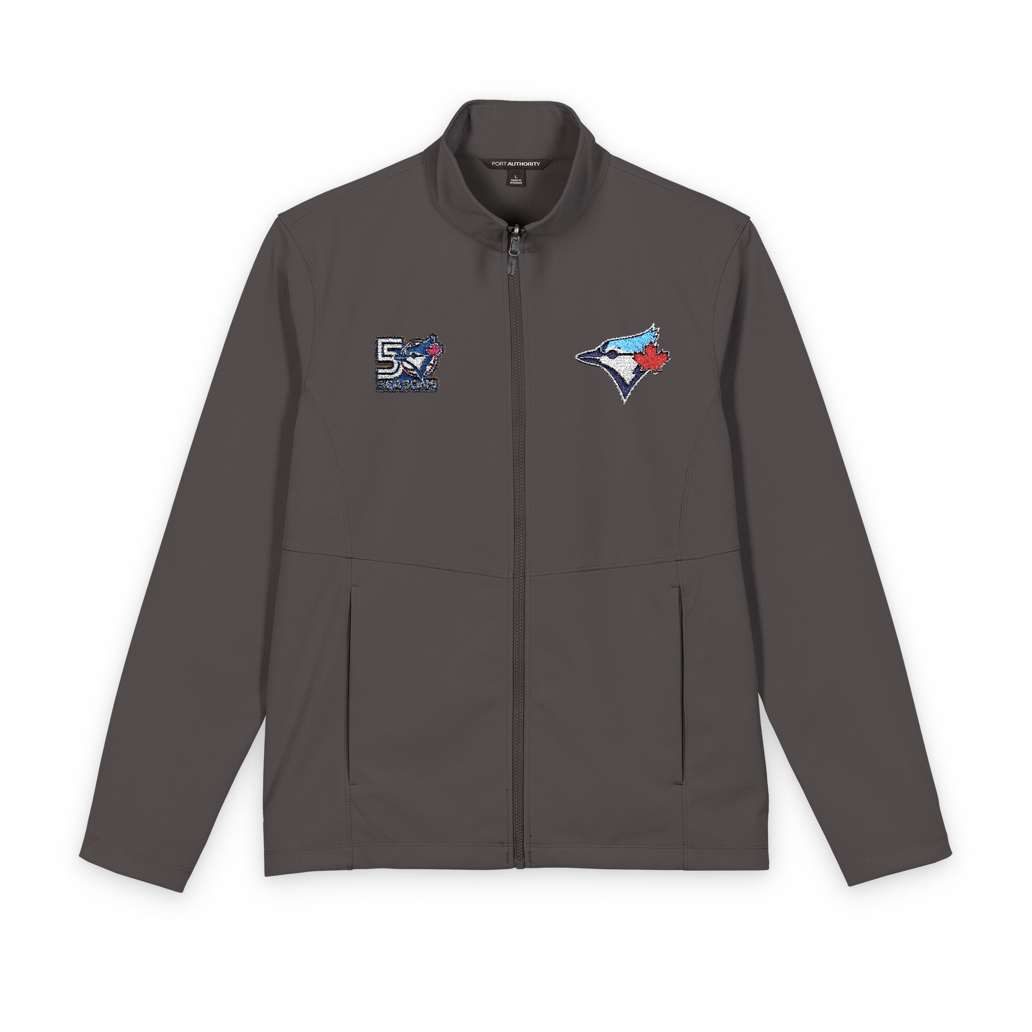 Toronto Blue Jays Port Authority® Men's Collective Soft Shell Jacket - Image 3
