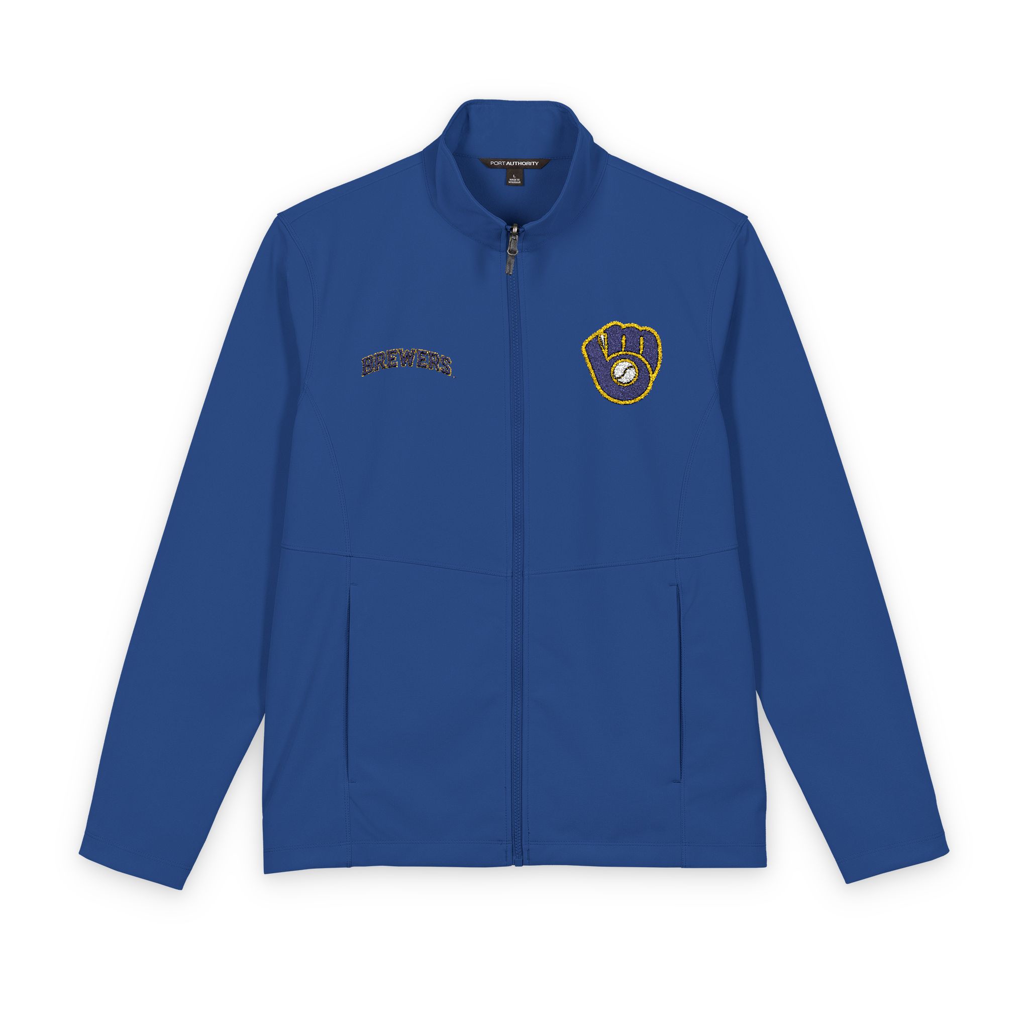 Milwaukee Brewers Port Authority® Men's Collective Soft Shell Jacket - Image 5