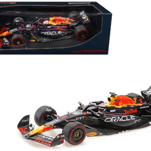 Red Bull Racing RB19 #1 Max Verstappen Oracle 2nd Place F1 Formula One Sprint Race Qatar GP (2023) with Driver Limited Edition to 480 pieces Worldwide 1/18 Diecast Model Car by Minichamps