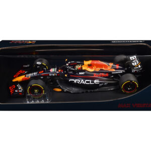 Red Bull Racing RB19 #1 Max Verstappen Oracle Winner F1 Formula One Abu Dhabi GP (2023) with Driver Limited Edition to 204 pieces Worldwide 1/18 Diecast Model Car by Minichamps