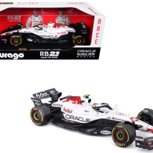 Red Bull Racing RB21 #22 Yuki Tsunoda Oracle Formula One F1 Japanese GP (2025) Race Series 1/18 Diecast Model Car by Bburago