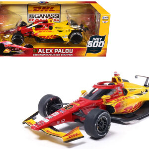 Dallara IndyCar #10 Alex Palou DHL - Chip Ganassi Racing Winner Indianapolis 500 (2025) 1/18 Diecast Model Car by IXO Models