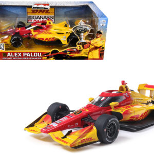 Dallara IndyCar #10 Alex Palou DHL Chip Ganassi Racing (Road Course Configuration) Champion NTT IndyCar Series (2025) 1/18 Diecast Model Car by IXO Models