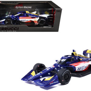 Dallara IndyCar #14 Santino Ferrucci HFOT.Org AJ Foyt Racing (Road Course Configuration) NTT IndyCar Series (2026) 1/18 Diecast Model Car by IXO Models