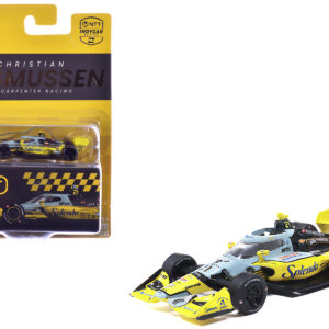 Dallara IndyCar #21 Christian Rasmussen Splenda Ed Carpenter Racing (Road Course Configuration) NTT IndyCar Series (2026) 1/64 Diecast Model by IXO Models