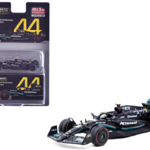 Mercedes-AMG F1 W14 E Performance #44 Lewis Hamilton Pole Position Formula One F1 Hungarian GP (2023) Global64 Series 1/64 Diecast Model Car by Tarmac Works